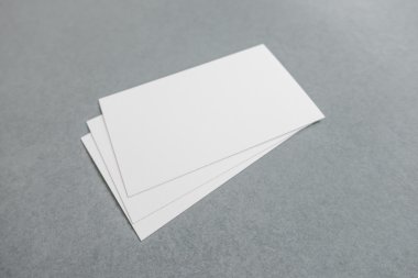 Boş kartvizit, yumuşak gölgeli kartpostal..