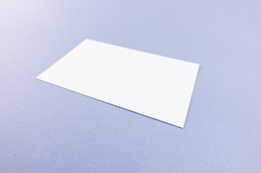 Boş kartvizit, yumuşak gölgeli kartpostal..