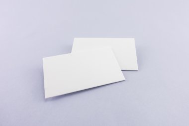 Boş kartvizit, yumuşak gölgeli kartpostal..