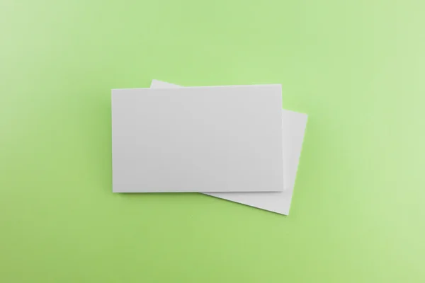 Blank Business Card Postcard Soft Shadows — 스톡 사진