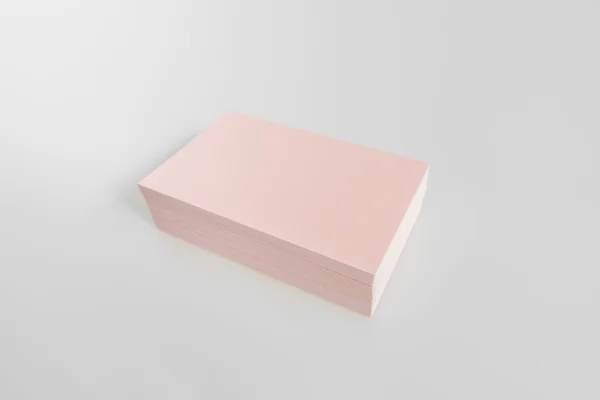 Blank Business Card Postcard Soft Shadows — 스톡 사진