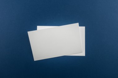 Boş kartvizit, yumuşak gölgeli kartpostal..