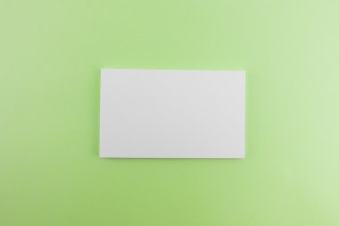 Boş kartvizit, yumuşak gölgeli kartpostal..