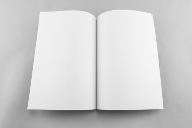 Boş katalog, dergi, yumuşak gölgeli kitap şablonu. Tasarımınız için hazır.