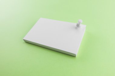 Boş kartvizit, yumuşak gölgeli kartpostal..