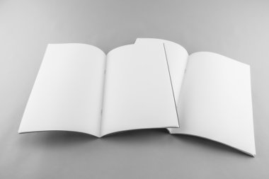 Boş katalog, dergi, yumuşak gölgeli kitap şablonu. Tasarımınız için hazır.