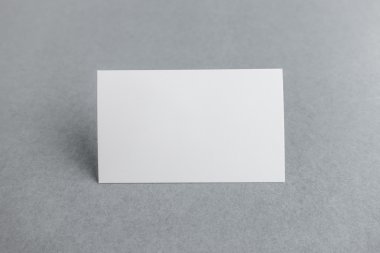 Boş kartvizit, yumuşak gölgeli kartpostal..