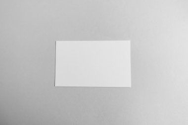 Boş kartvizit, yumuşak gölgeli kartpostal.