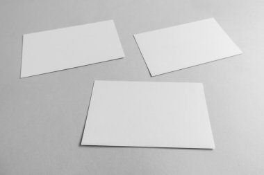 Boş kartvizit, yumuşak gölgeli kartpostal.