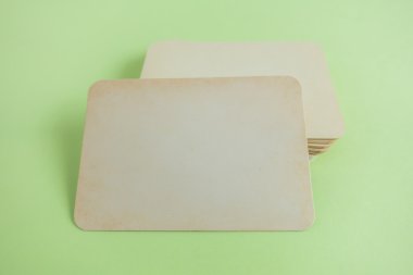 Boş kartvizit, yumuşak gölgeli kartpostal..