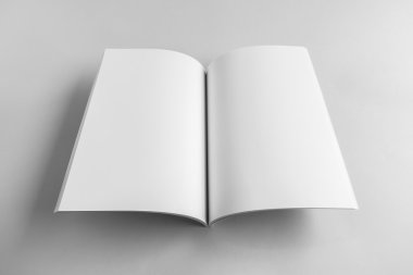 Boş katalog, dergi, yumuşak gölgeli kitap şablonu. Tasarımınız için hazır