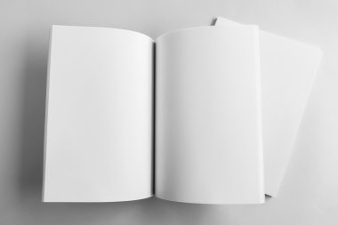 Boş katalog, dergi, yumuşak gölgeli kitap şablonu. Tasarımınız için hazır