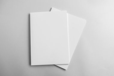 Boş katalog, dergi, yumuşak gölgeli kitap şablonu. Tasarımınız için hazır