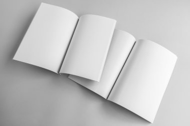 Boş katalog, dergi, yumuşak gölgeli kitap şablonu. Tasarımınız için hazır