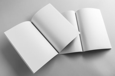 Boş katalog, dergi, yumuşak gölgeli kitap şablonu. Tasarımınız için hazır