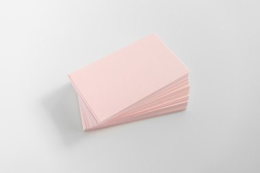 Boş kartvizit, yumuşak gölgeli kartpostal..