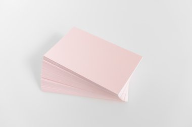 Boş kartvizit, yumuşak gölgeli kartpostal..