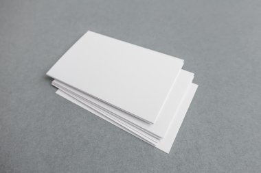 Boş kartvizit, yumuşak gölgeli kartpostal..