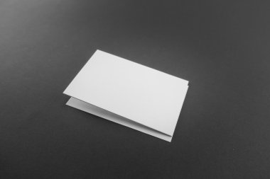 Boş kartvizit, yumuşak gölgeli kartpostal..