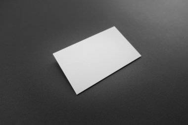 Boş kartvizit, yumuşak gölgeli kartpostal..