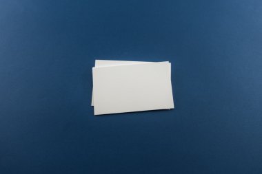 Boş kartvizit, yumuşak gölgeli kartpostal..