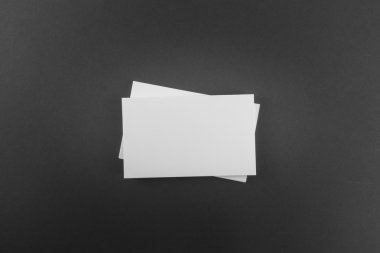 Boş kartvizit, yumuşak gölgeli kartpostal..