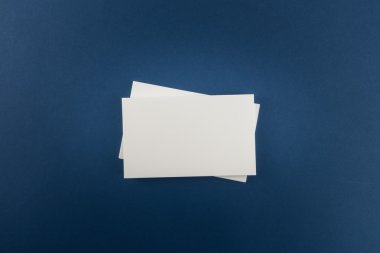 Boş kartvizit, yumuşak gölgeli kartpostal..