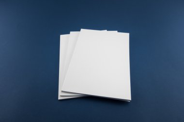 Boş katalog, dergi, yumuşak gölgeli kitap şablonu. Tasarımınız için hazır.