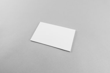 Boş kartvizit, yumuşak gölgeli kartpostal..