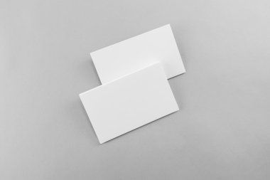 Boş kartvizit, yumuşak gölgeli kartpostal..