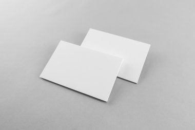 Boş kartvizit, yumuşak gölgeli kartpostal..