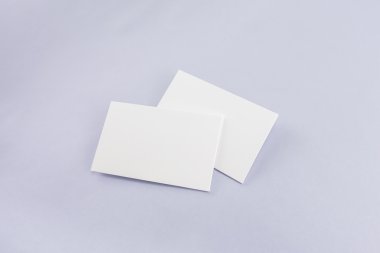 Boş kartvizit, yumuşak gölgeli kartpostal..