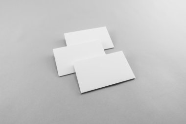 Boş kartvizit, yumuşak gölgeli kartpostal..