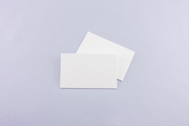 Boş kartvizit, yumuşak gölgeli kartpostal..