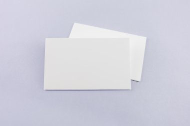 Boş kartvizit, yumuşak gölgeli kartpostal..