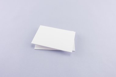 Boş kartvizit, yumuşak gölgeli kartpostal..