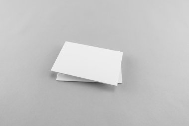 Boş kartvizit, yumuşak gölgeli kartpostal..