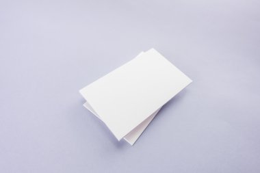 Boş kartvizit, yumuşak gölgeli kartpostal..