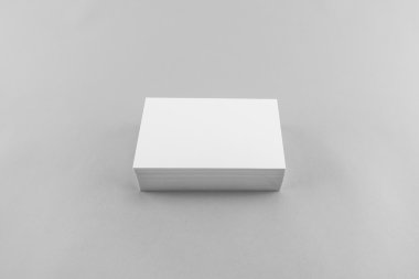 Boş kartvizit, yumuşak gölgeli kartpostal..