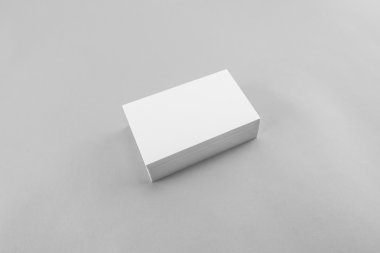 Boş kartvizit, yumuşak gölgeli kartpostal..