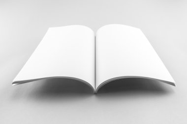 Boş katalog, dergi, yumuşak gölgeli kitap şablonu. Tasarımınız için hazır.