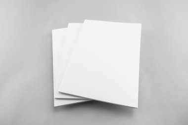 Boş katalog, dergi, yumuşak gölgeli kitap şablonu. Tasarımınız için hazır.