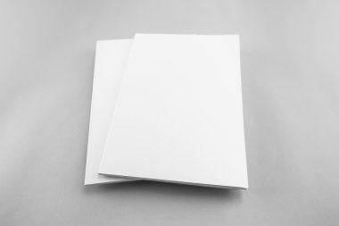 Boş katalog, dergi, yumuşak gölgeli kitap şablonu. Tasarımınız için hazır.