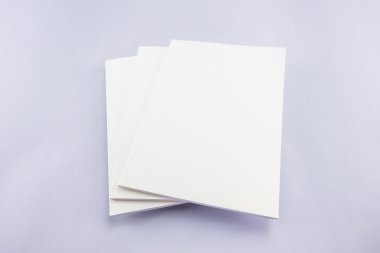 Boş katalog, dergi, yumuşak gölgeli kitap şablonu. Tasarımınız için hazır.