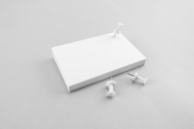 Boş kartvizit, yumuşak gölgeli kartpostal..