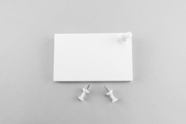 Boş kartvizit, yumuşak gölgeli kartpostal..