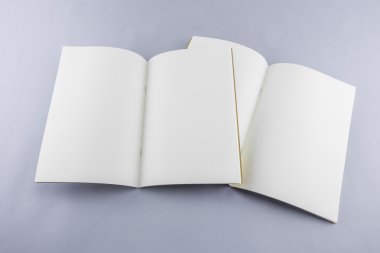 Boş katalog, dergi, yumuşak gölgeli kitap şablonu. Tasarımınız için hazır.