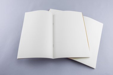 Boş katalog, dergi, yumuşak gölgeli kitap şablonu. Tasarımınız için hazır.