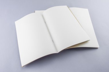 Boş katalog, dergi, yumuşak gölgeli kitap şablonu. Tasarımınız için hazır.