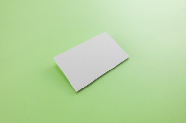 Boş kartvizit, yumuşak gölgeli kartpostal..